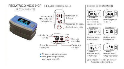 Oximetro De Pulso Saturometro Silfab Pediatrico Niños
