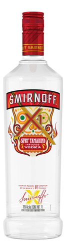 Vodka Spicy Smirnoff  Sabor Tamarindo 1000 Ml Sabor Tamarindo