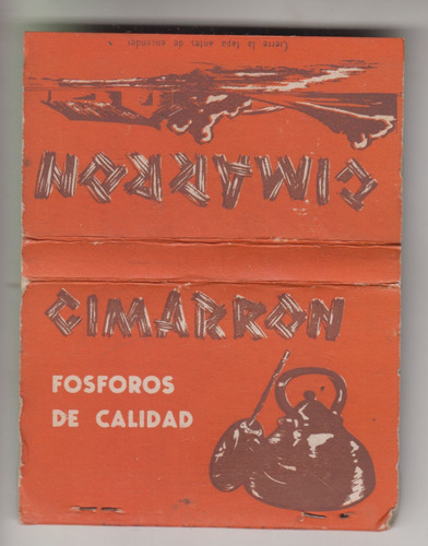 Antigua Caja De Fosforos Cimarron Uruguay Coleccionables