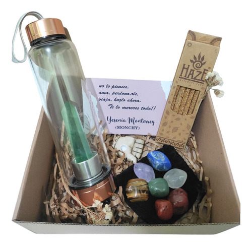 Regalos Para Mujer - Artesanal - Meditación- Botella Cuarzo