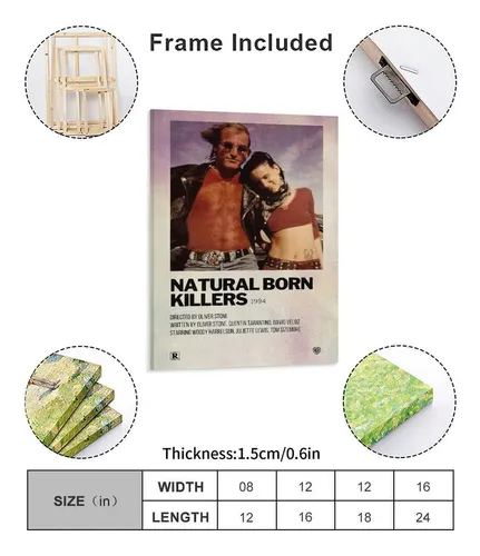 Retro Vintage Natural Born Killers Canvas Painting Poster