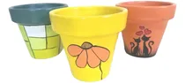 Comprar Macetas De Barro Pintadas - Diseños Originales Regalo