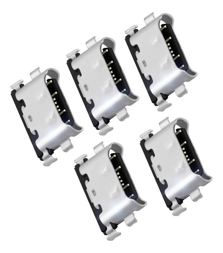 5 Piezas Pin De Carga Compatible Con Samsung A21 A215 A215u