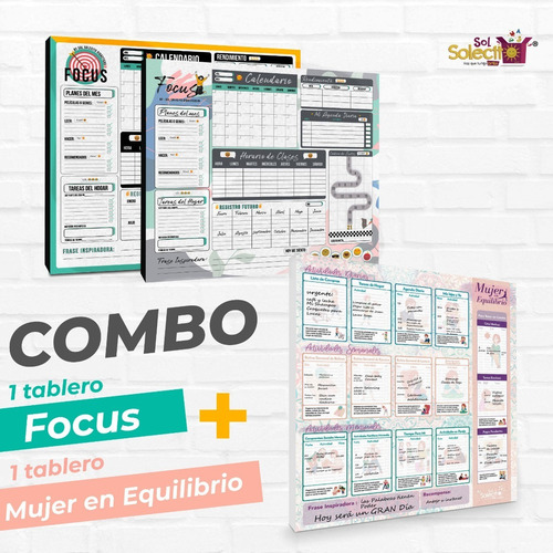 Combo Tablero Focus  + Mujer En Equilibrio