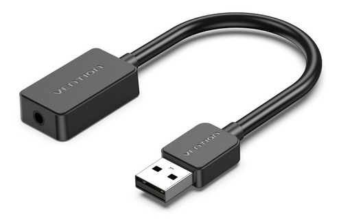 Tarjeta Sonido Vention Usb A 3.5mm Audio Micrófono Audífonos Color Gris