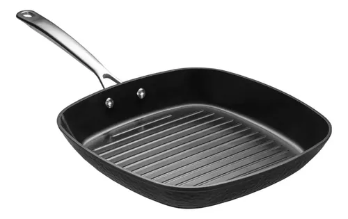 Frigideira Chapa Grill 28 Cm Preto Martelado Oxford