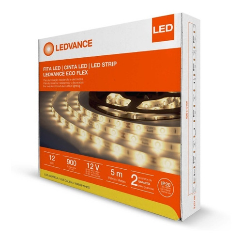 Ledvance Fita Led Ecoflex 12w/m 12v Ip20 5mts 2700k 7014734