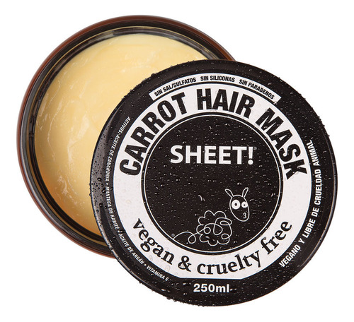 Sheet! - Carrot Hair Mask - 250 Ml