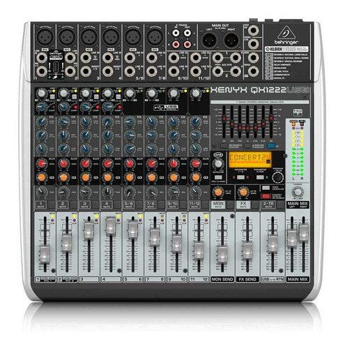 Mezcladora Mixer Behringer Xenyx Qx1222usb + Cable Poder