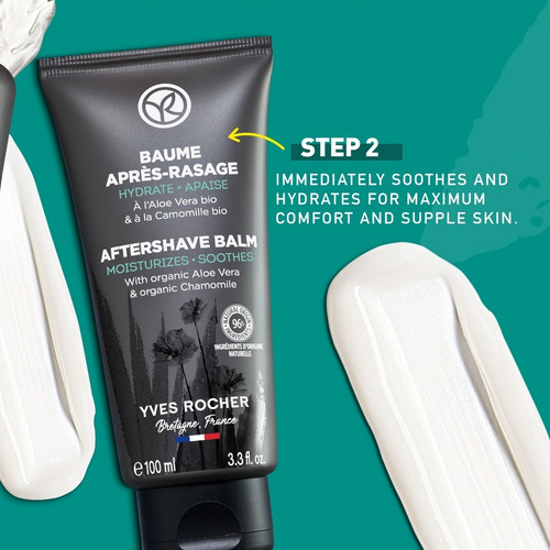 Kit Afeitar Espuma Balsamo Crema Piel Sensible Yves Rocher