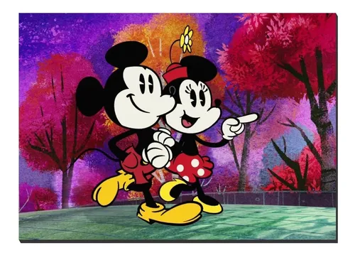 Mickey Cuadros Decorativos 70x50cm Enmarcado Madera Mdf 9mm