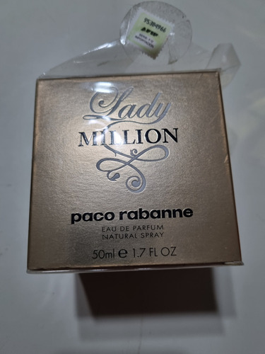 Frasco Vacío Usado Perfume Lady Millon De Paco Rabanne X 50m