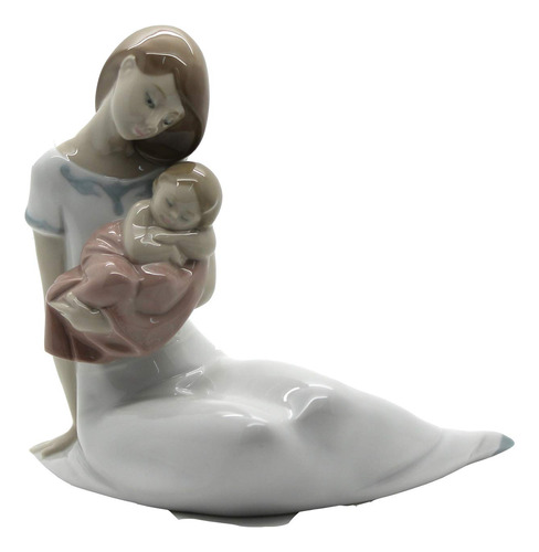 Nao Luz De Mis Dias (nina). Figura Madre De Porcelana.