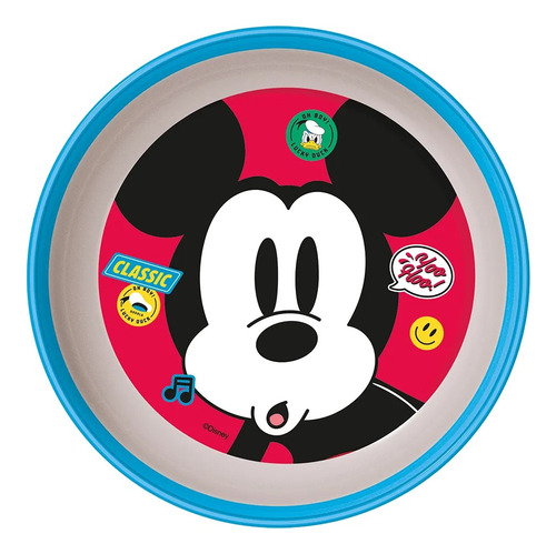 Plato Bowl Para Bebe Antideslizante Mickey