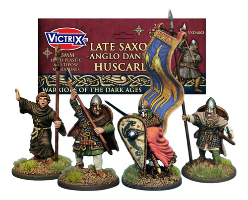 Caixa 36 Miniatura Huscarls Victrix Dark Ages Wargame