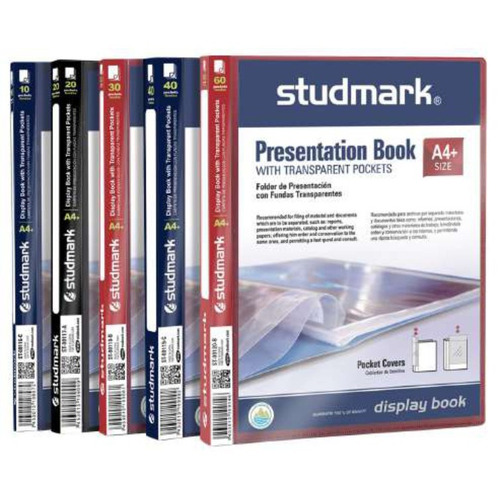 Carpeta Con 20 Fundas Studmark A4