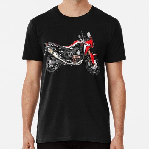 Remera Adventure Motorcycle Bike Custom Vector Artwork Red &