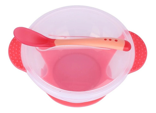 Plato Hondo Con Cuchara Bowl Para Bebé Antideslizante