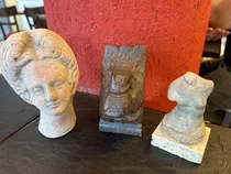 Comprar Lote Esculturas Variadas En Arcilla Y Otra En Madera