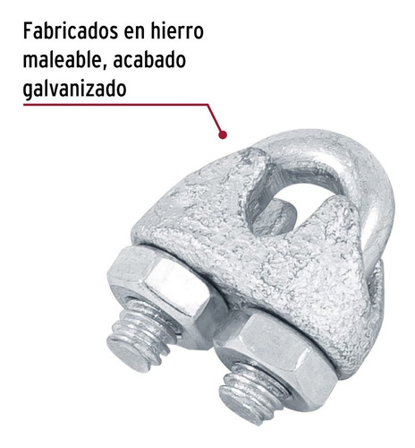 Nudos De Hierro Para Cable De 5/16' Blíster C/ 2 Piezas