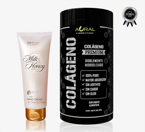 Crema De Manos Oriflame + Colageno Hidrolizado X 500 Grs