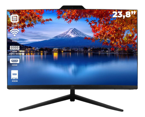 All In One Computador Led 23,8'' 8gb Ddr4 I5 7200u Win11 Pro
