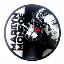 Comprar Reloj De Vinilo Marilyn Monroe Regalos Y Decoracion  Negro Negro