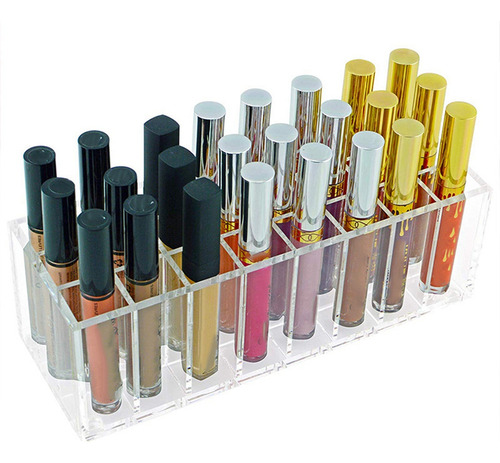 Caja De Almacenamiento De Lápiz Labial De 24 Rejillas, Conte