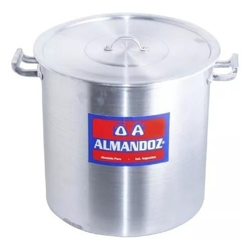 Olla Gastronómica Nº 40 De Aluminio De 50 Litros Reforzada