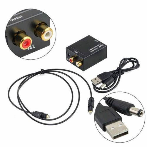 Mejor Óptica Toslink Digital Coaxial Adaptador Conversor De