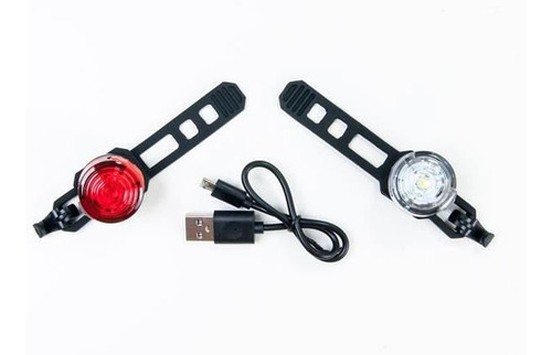 Imagem 3 de 4 de Pisca Absolute Jy-6003u Led Recarregavel Dianteiro Traseiro