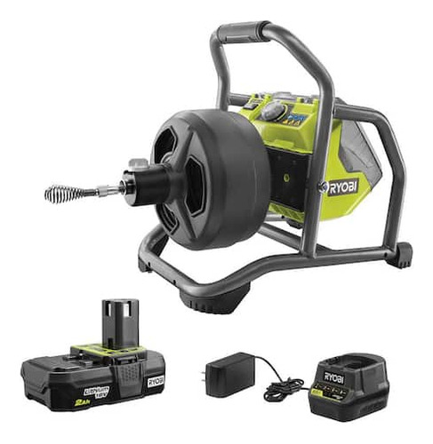 Destapador De Serpiente Ryobi 18v Dual Electrico Y Bateria