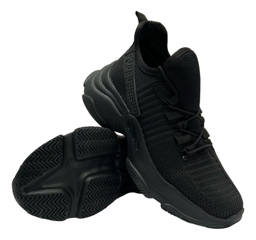 Tenis Comodo Deportivo Black Ghost Negro Total