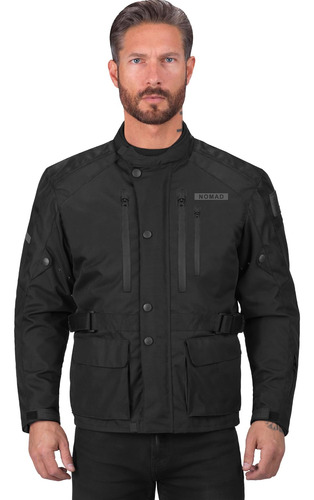 Chamarra Motoquera Textil, Protegida, Marca Viking Cycle, Pa