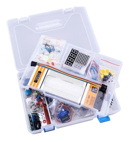 Kit Aprendizaje Arduino Uno R3  Incluye Board Arduino + Caja
