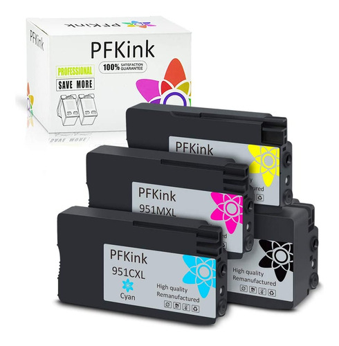 Pfkink - Cartuchos De Tinta Remanufacturados 950 951xl Para