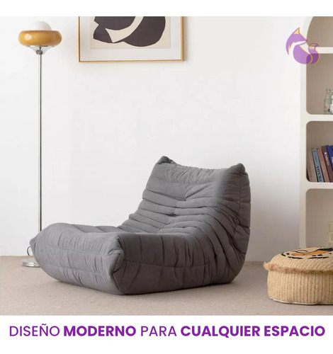 Sofa Individual Sillon Moderno Memory Foam Comodo Puff