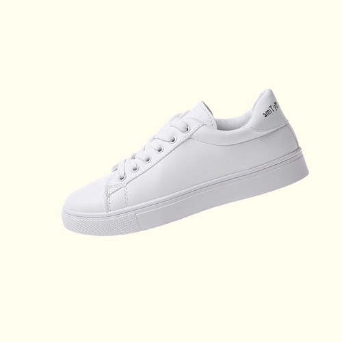 Zapatos Blancos Cómodos Casuales Planos Transpirables Mujer