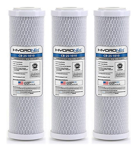 Hydronix Hx-cb-25-1010/3 - Filtro De Agua De Bloque De Carbo