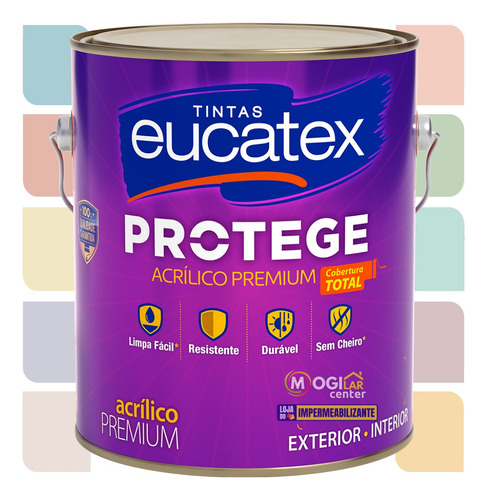 Tinta Eucatex Protege 3,6l Sem Cheiro - Acrílica Premium