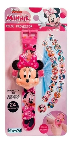 Reloj Digital Minnie Disney Proyector Ditoys Sharif Express