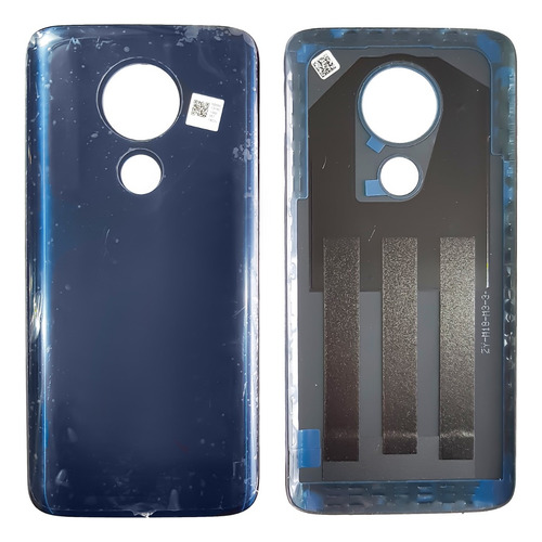 Tapa Trasera Para Moto G7 Power Sin Lente 100% Garantía Azul Lisa