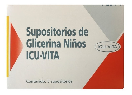 Supositorios De Glicerina Niños X 5 - Icu Vita®