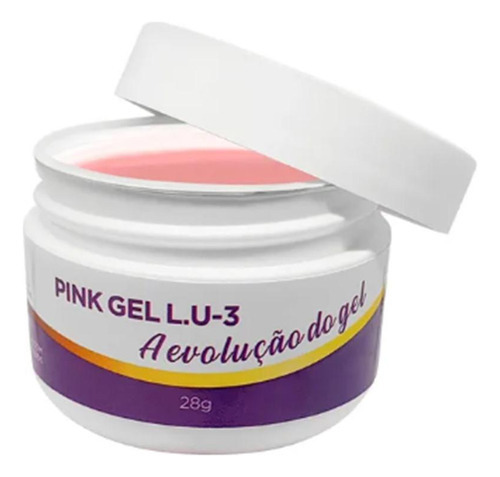 Gel De Unha Piu Bella Pink Para Banho De Gel E Fibra