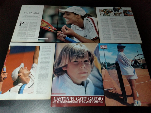 (ah048) Gaston Gaudio * Recortes Revistas Clippings
