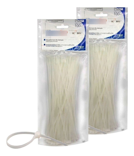 Precintos Plasticos 150x3.5mm Hellerman Tyton X100 Pack X2
