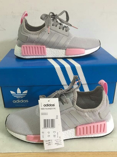 nmd adidas cinza e rosa