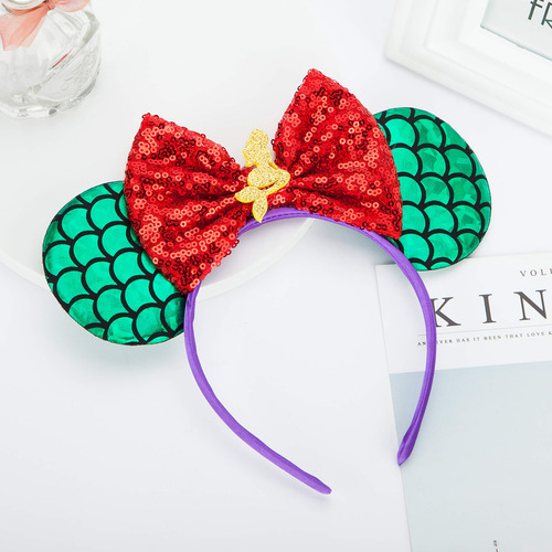 Vincha Con Orejas De Ratón Para Halloween Y Disney