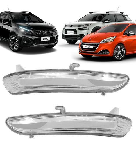 Pisca Seta Retrovisor Peugeot 208/2008 Citroen C4 Cactus Par