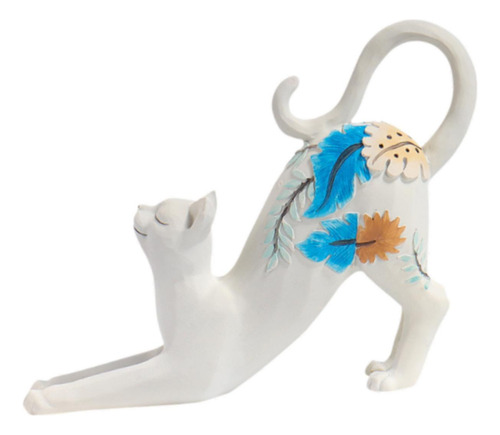 Estatua De Gato Que Se Estira, Decoración, Obra De Arte,